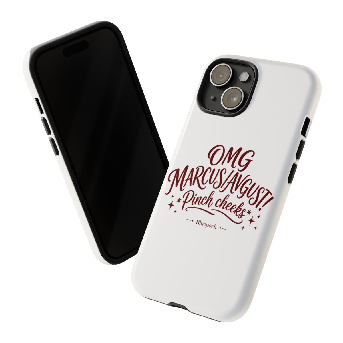 Reverse: 1999 "OMG MARCUS/AVGUST! *Pinch cheeks*" Phone Case - alternate angle 1, merchandise