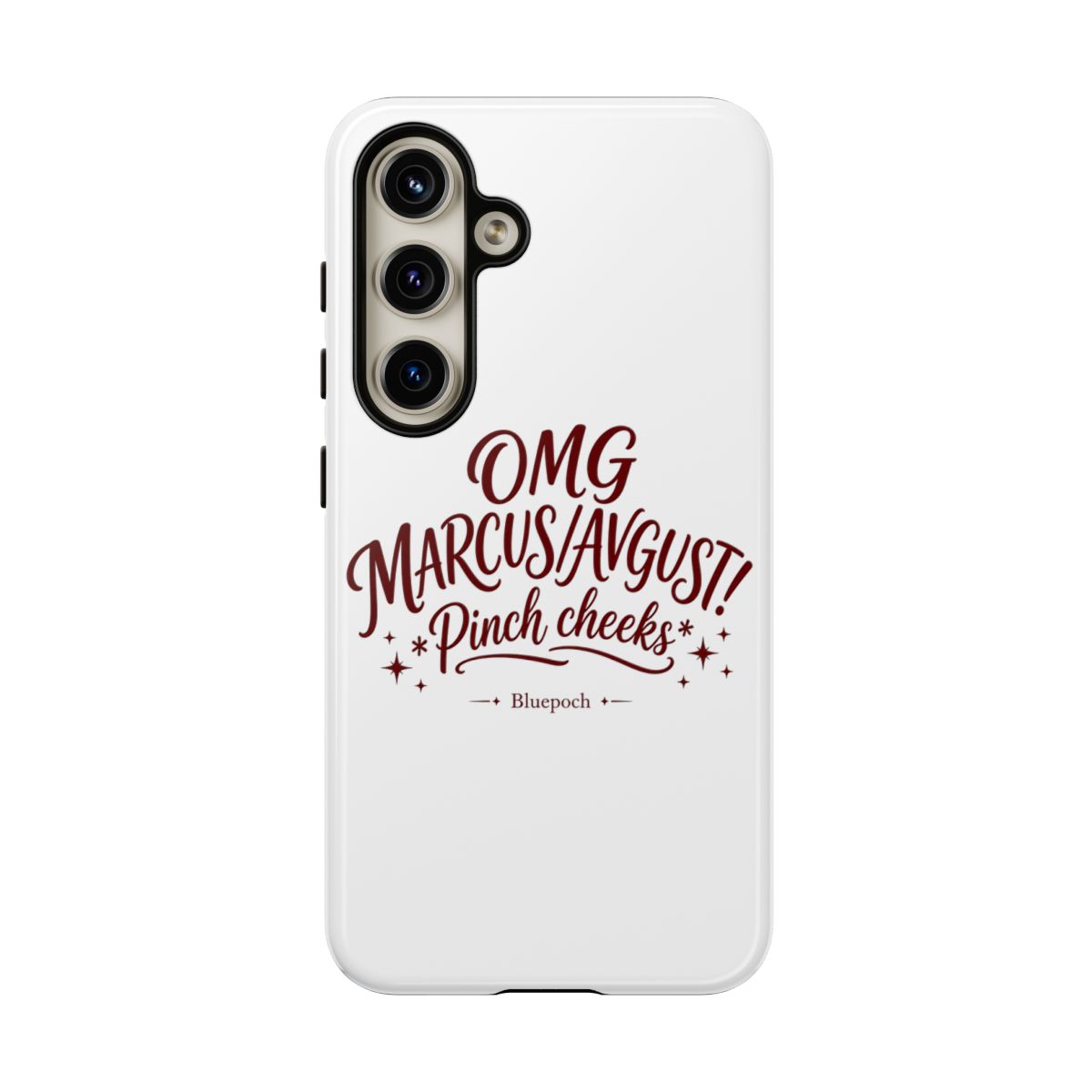 Reverse: 1999 "OMG MARCUS/AVGUST! *Pinch cheeks*" Phone Case - alternate angle 2, merchandise