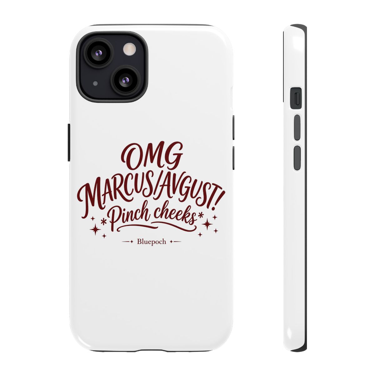 Reverse: 1999 "OMG MARCUS/AVGUST! *Pinch cheeks*" Phone Case