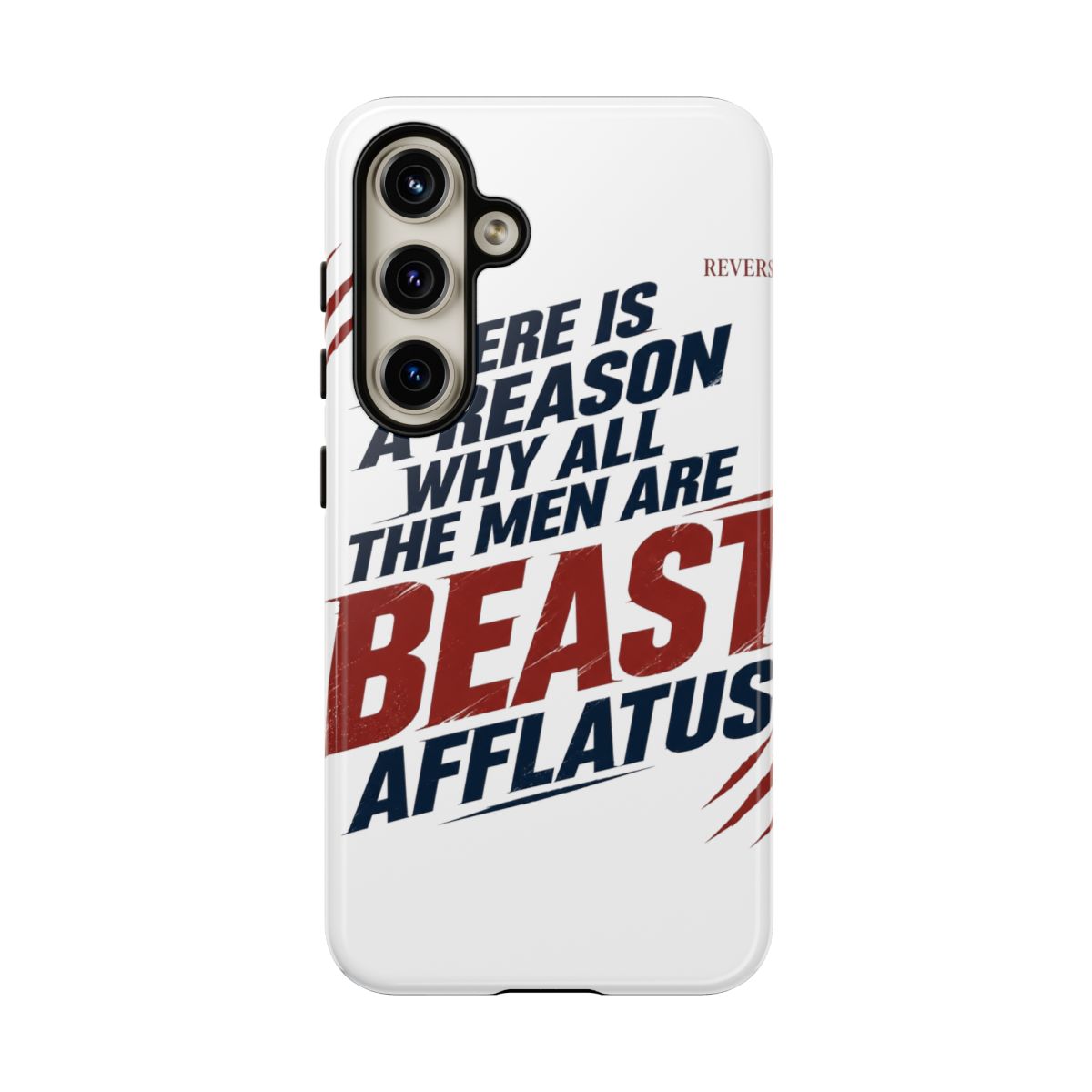 Reverse: 1999 "There is a reason why all the men are Beast Afflatus" Phone Case - alternate angle 2, merchandise