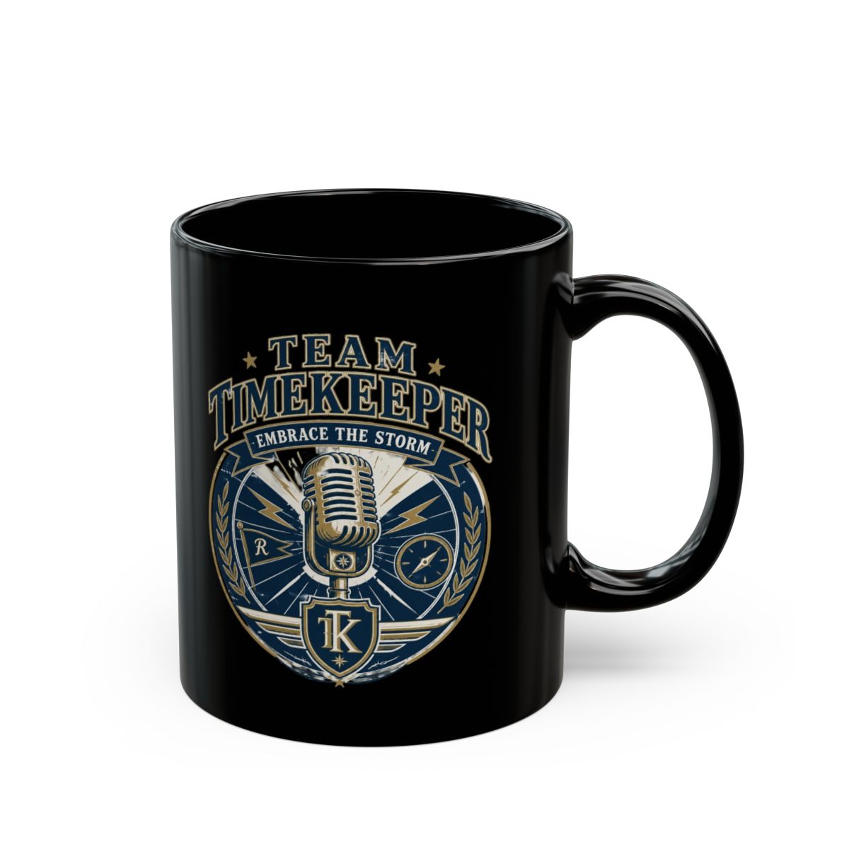 Reverse: 1999 "Team Timekeeper - Embrace the Storm" Black Mug