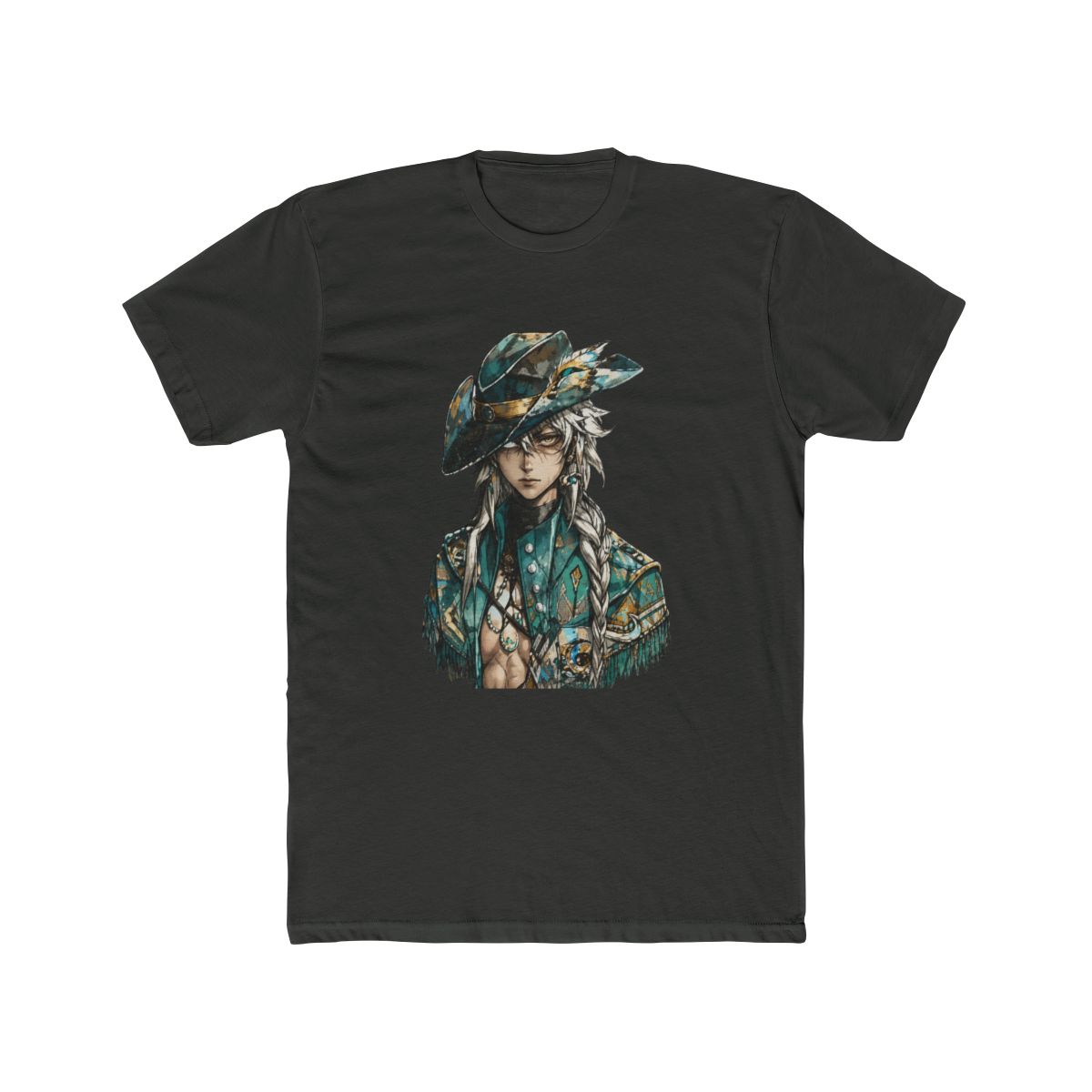 Reverse 1999 Argus Cowboy Hat Gun Belt Thigh Boots T Shirt | Reverse: 1999 - alternate angle 5, merchandise