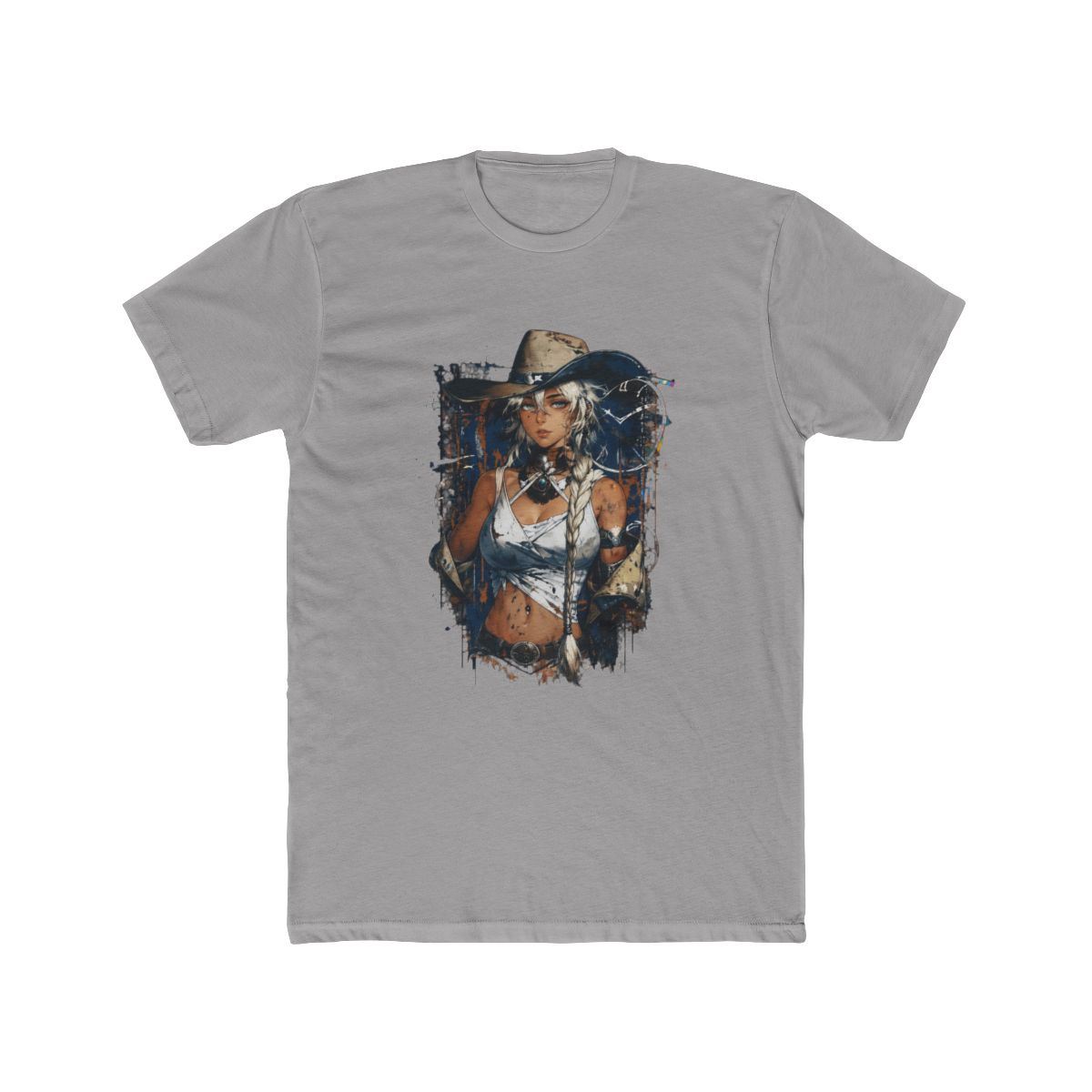 Argus Reverse 1999 Long Silver Hair Cowboy Hat Por T Shirt | Reverse: 1999